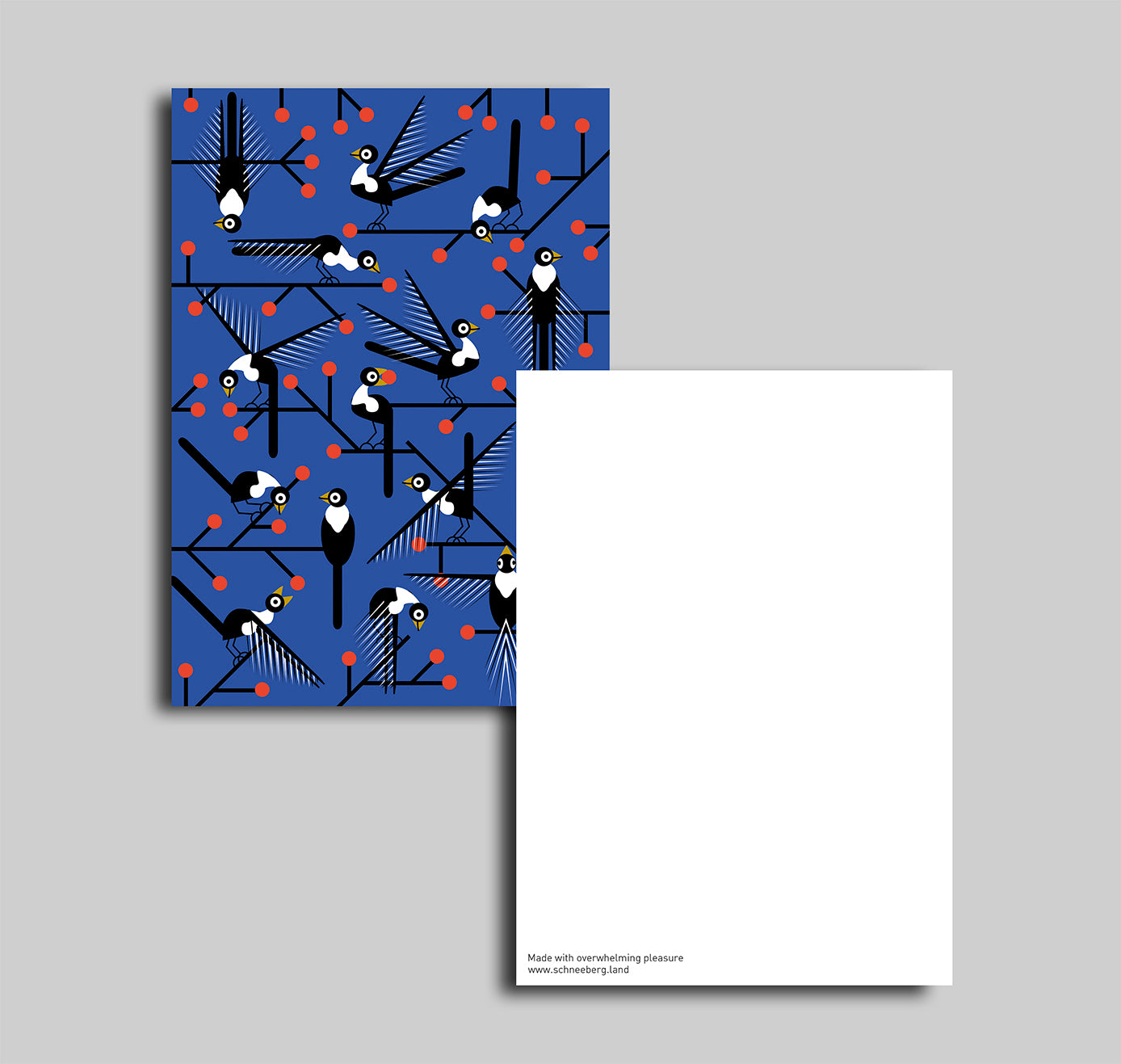 Anna-Lisa Schneeberger - Postkarte "Vögel" (5 Stück)