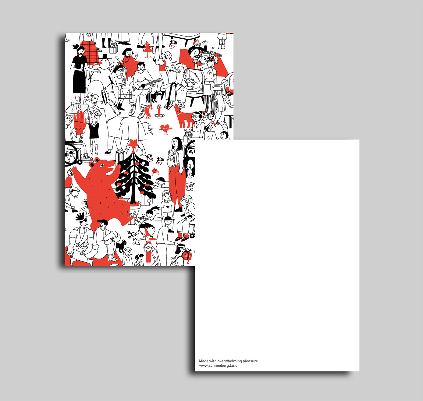 Anna-Lisa Schneeberger - Postkarte "Weihnachtsfest" (5 Stück)