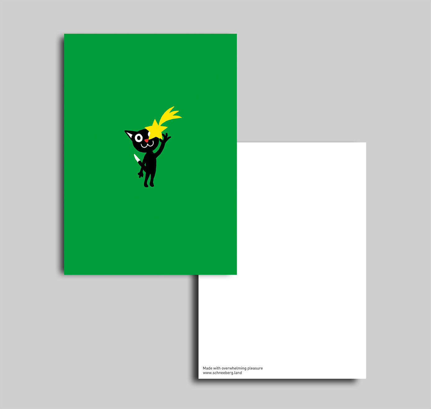 Anna-Lisa Schneeberger - Postkarte "Wish" grün (5 Stück)