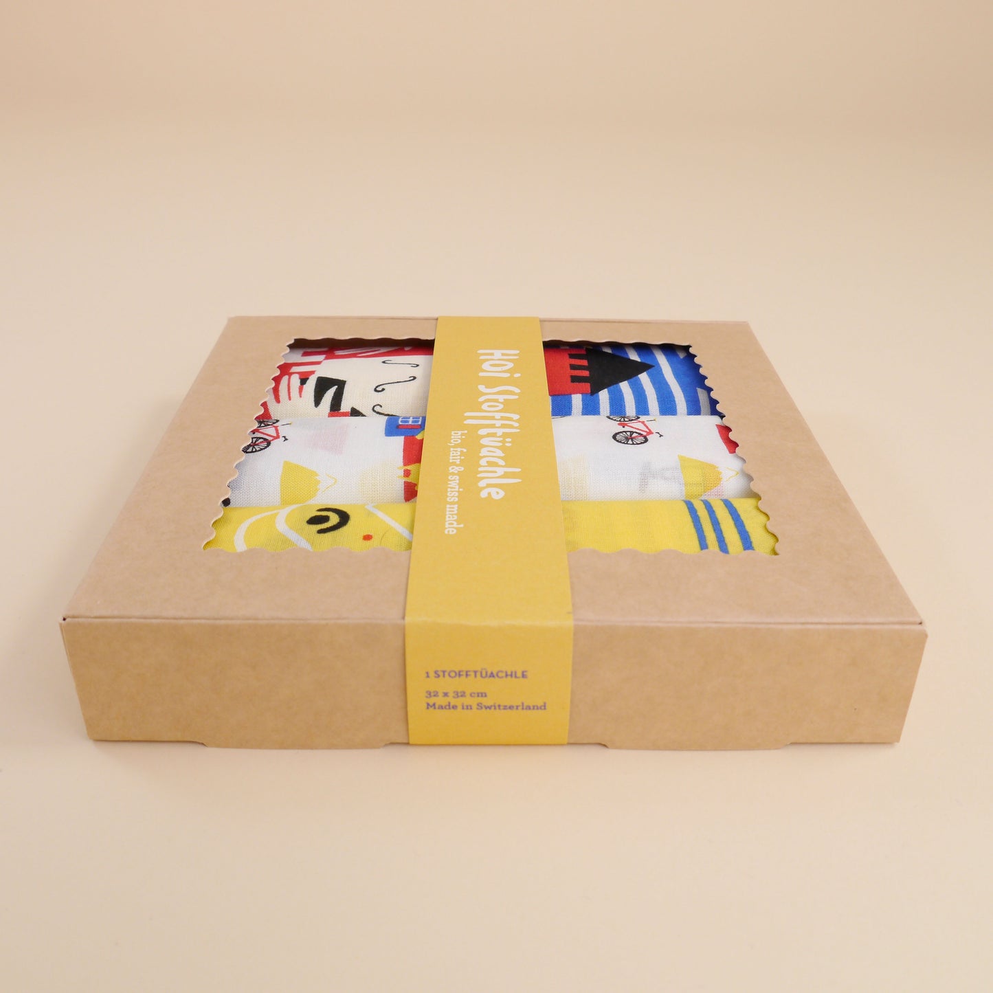 Hoi-Laden - 3er Set Stofftüchlein "Unterwegs Im Irgendwo" (5 Stück)