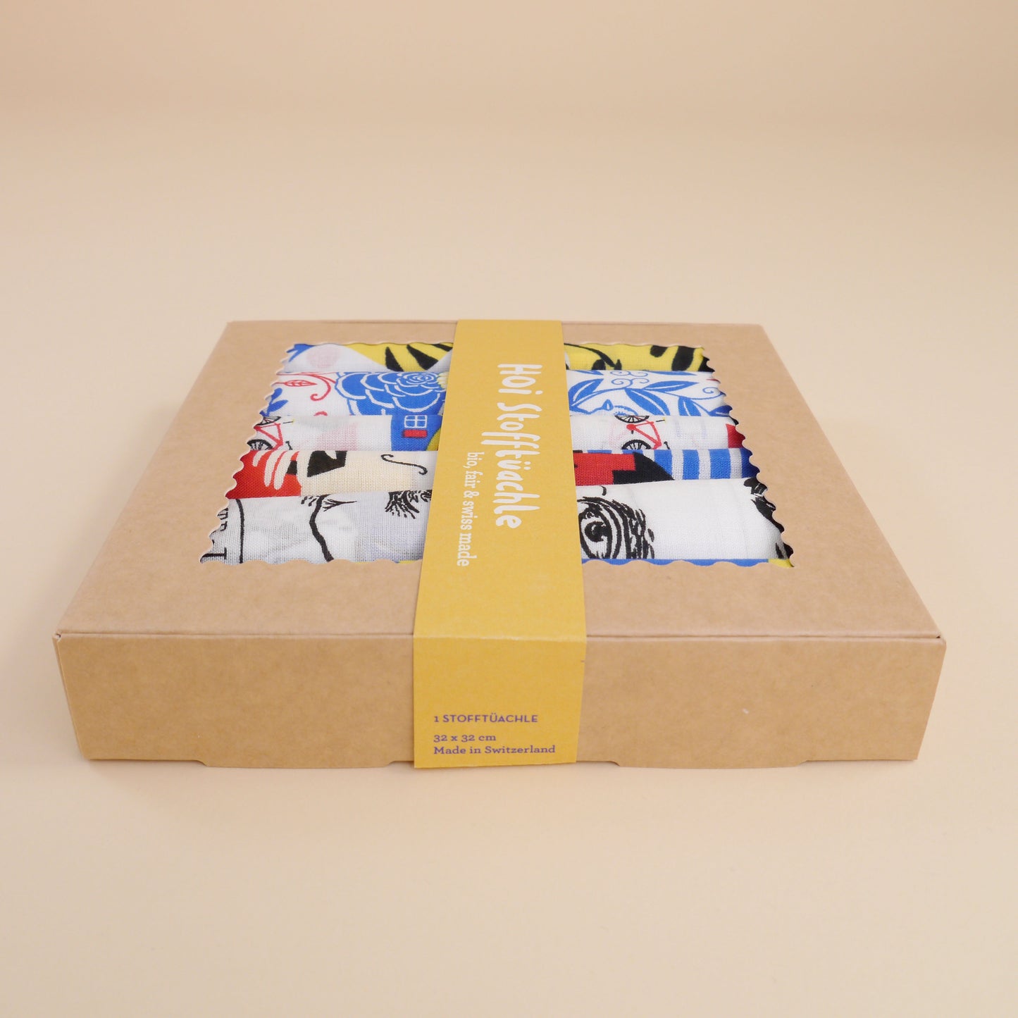 Hoi-Laden - 6er Set Stofftüchlein "Die Welt im Hosensack" (5 Stück)