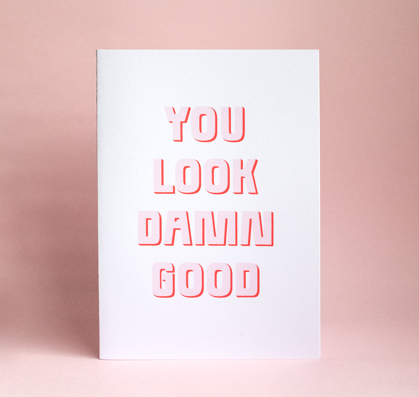 Studio Bitzi - Siebdruck-Klappkarte "You look damn good" (5 Stück)
