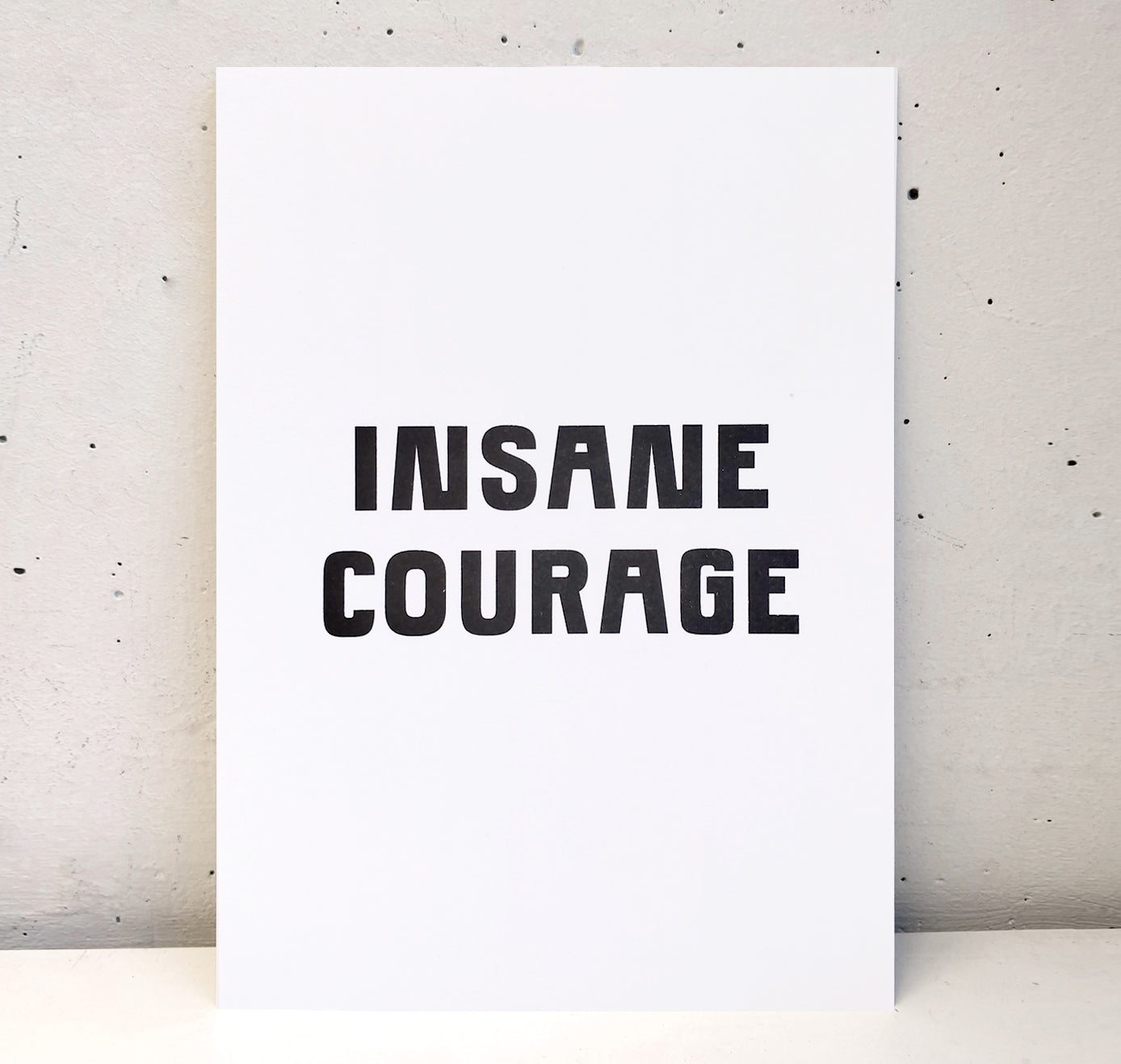 Studio Bitzi - Karte "Insane Courage" (5 Stück)