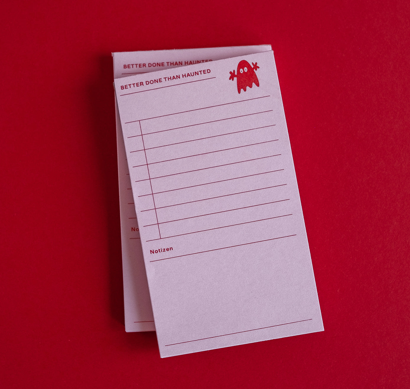 Studio Bitzi - To-Do Block (rot auf rosa Papier) (5 Stück)