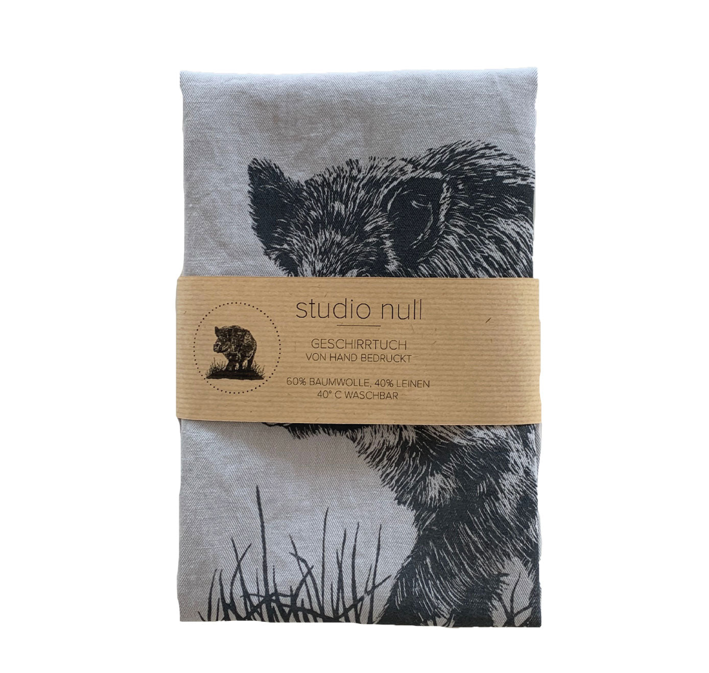 Studio Null - Geschirrtuch "Wildschwein" (5 Stück)