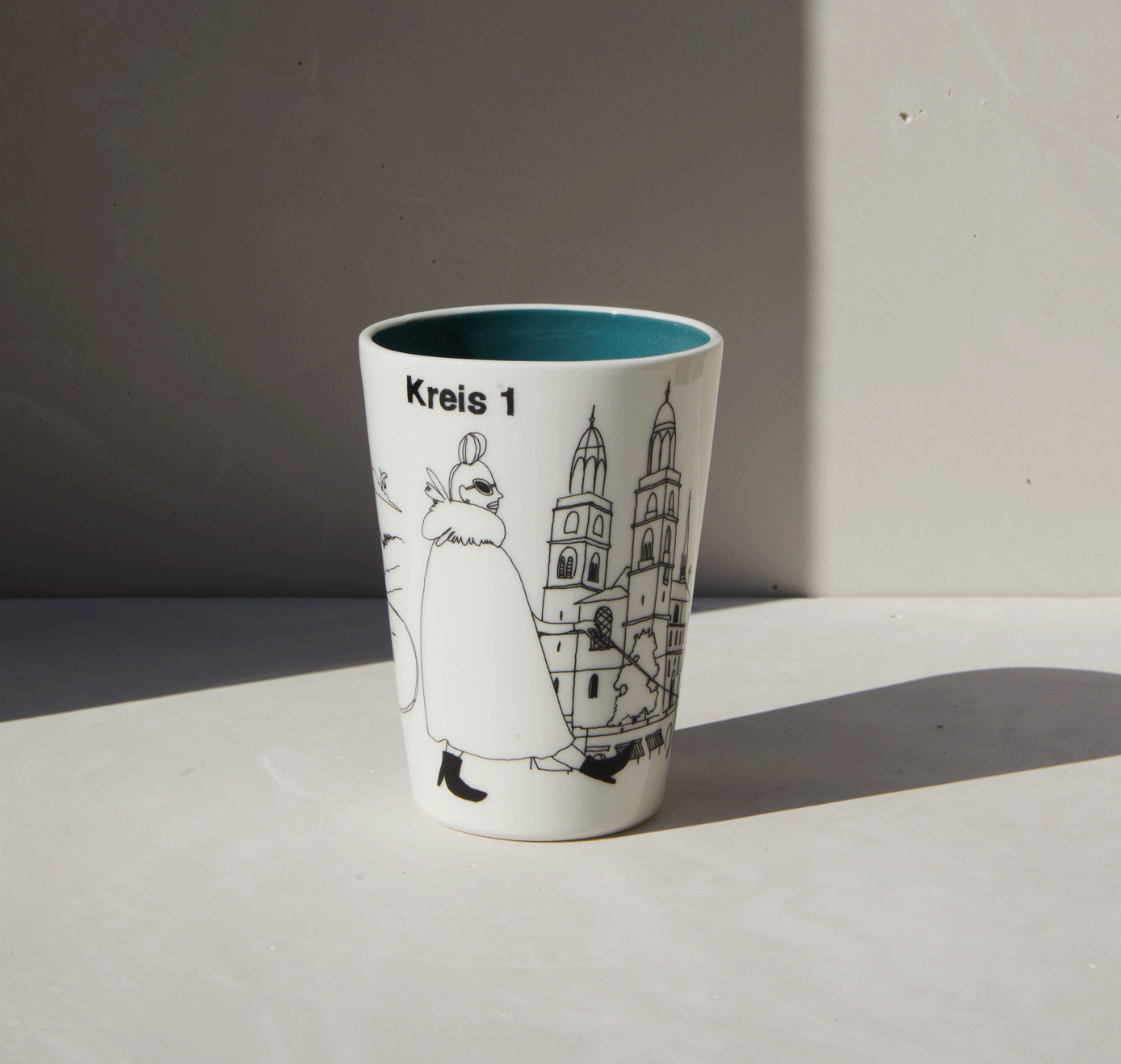 Studio Sediment & Annina Schäubli - Züribecher 300ml "Kreis 1" (5 Stück)