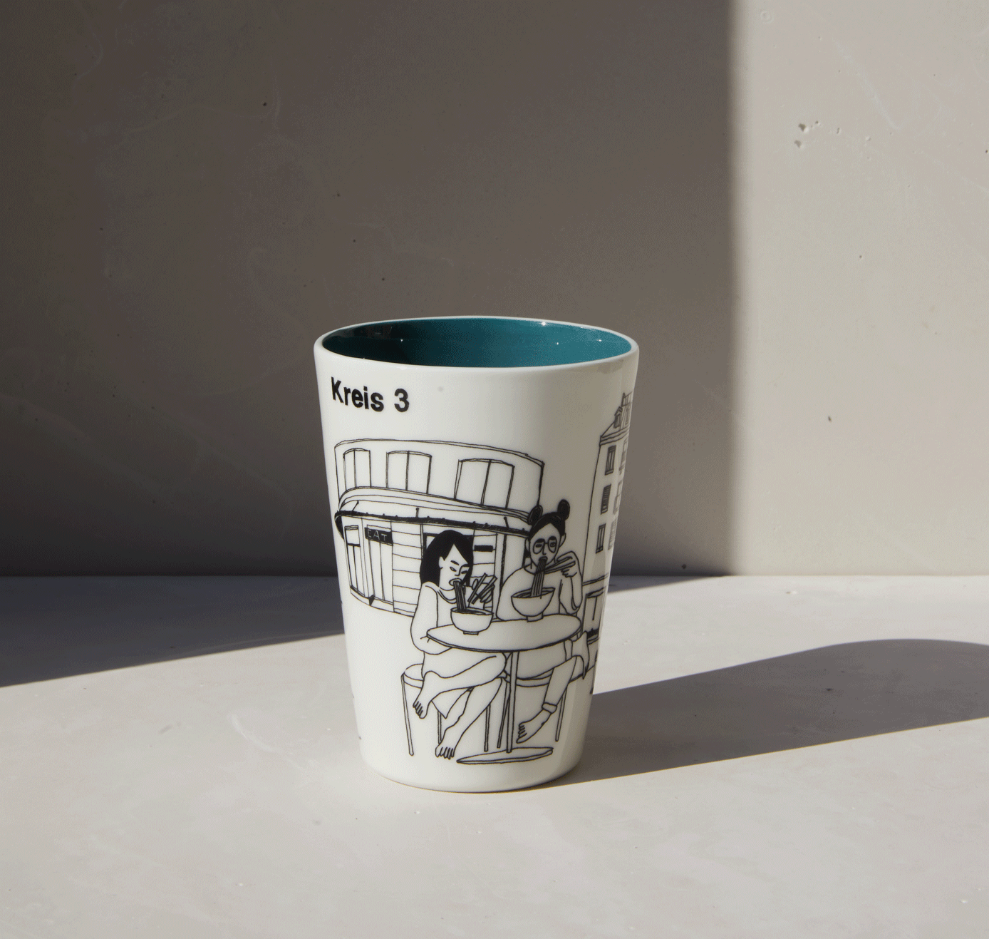 Studio Sediment & Annina Schäubli - Züribecher 300ml "Kreis 3" (5 Stück)