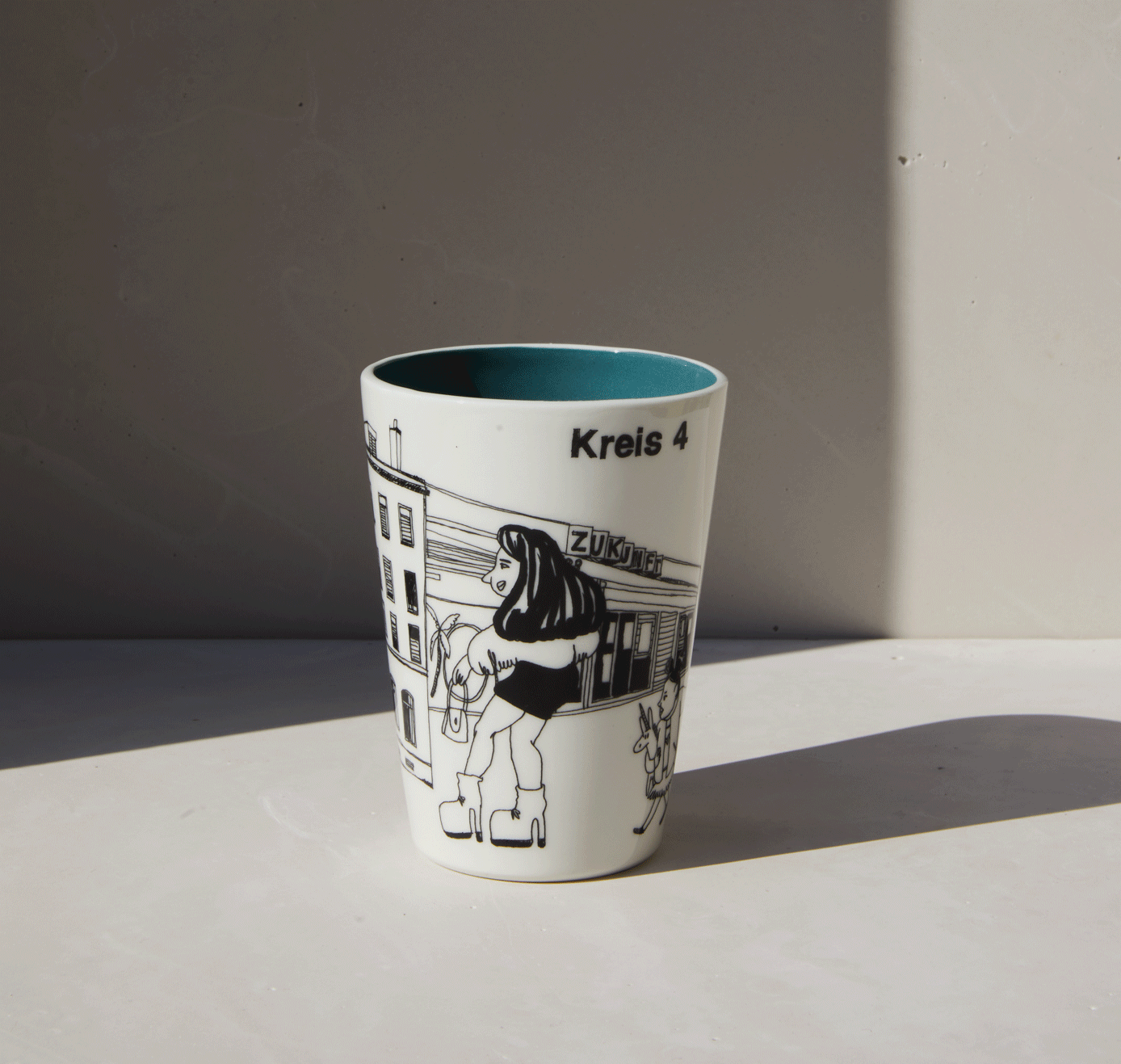 Studio Sediment & Annina Schäubli - Züribecher 300ml "Kreis 4" (5 Stück)