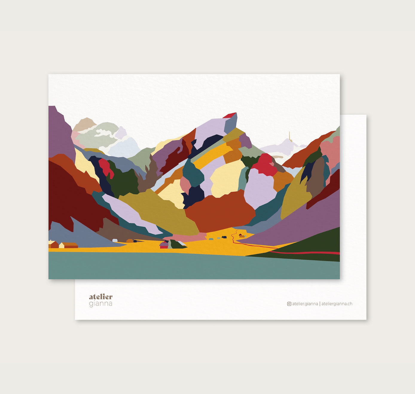 atelier gianna - Karte "Seealpsee" (5 Stück)