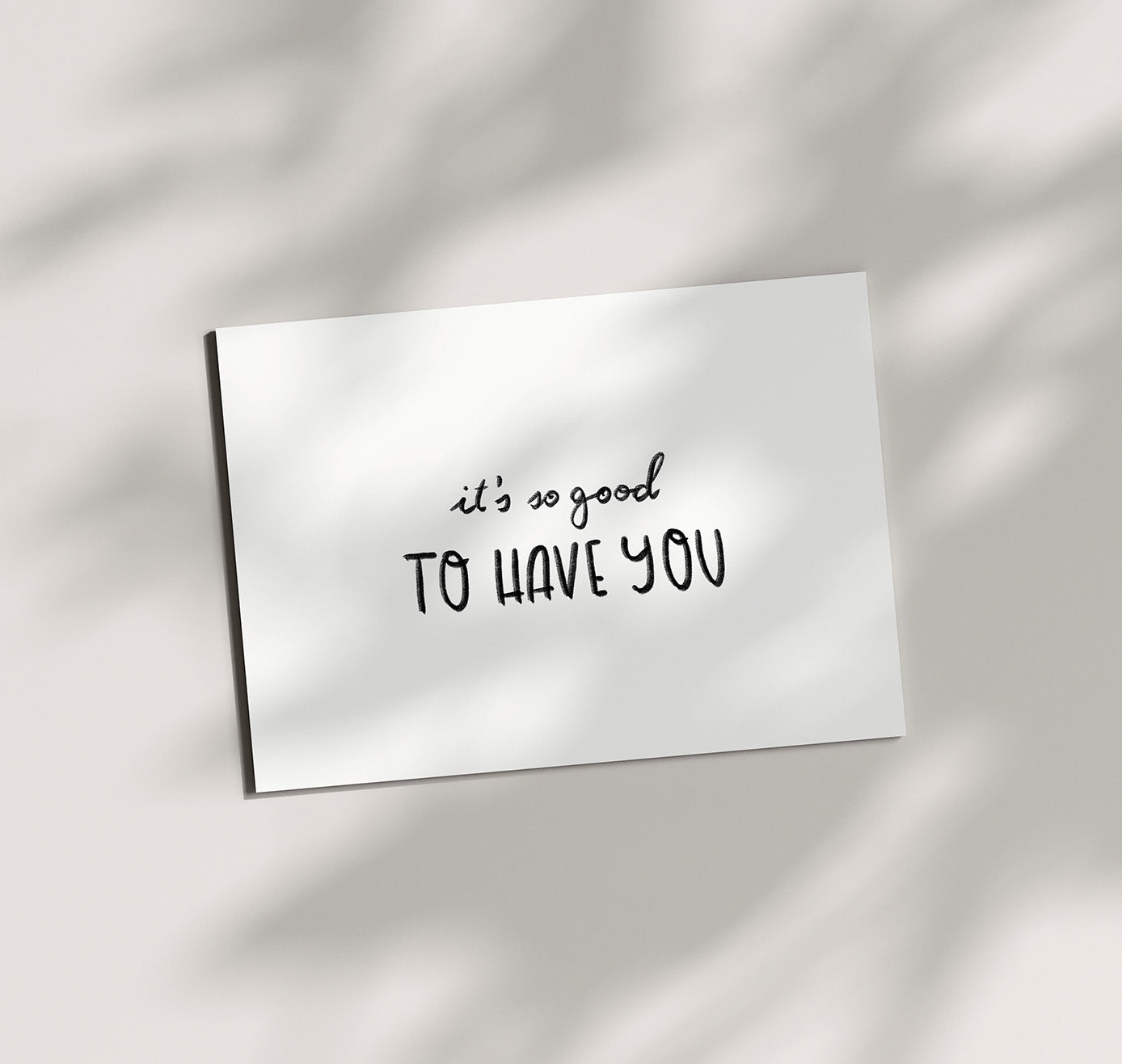 Pomba - Postkarte "good to have you" (10 Stück)