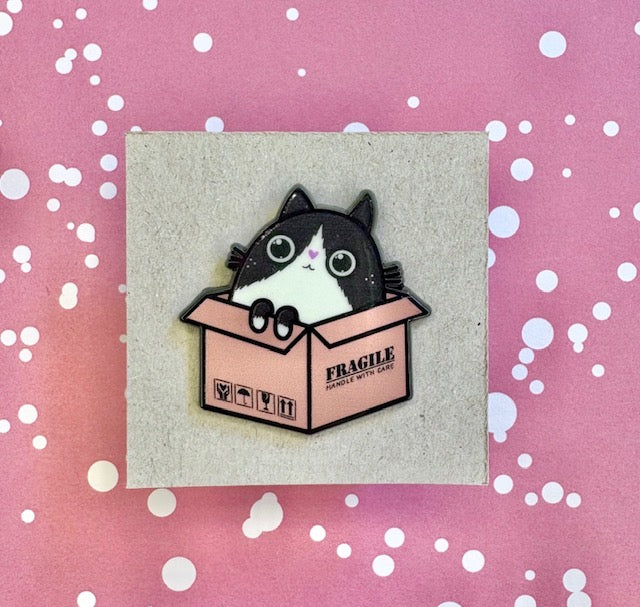 Taina - Pin "Cat in Box" (5 Stück)