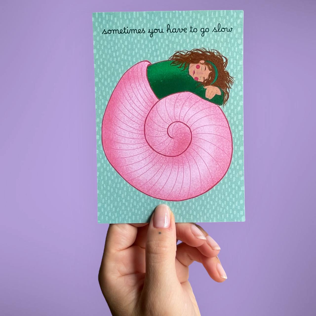 arion illustriert - Karte "Go Slow" (5 Stück)