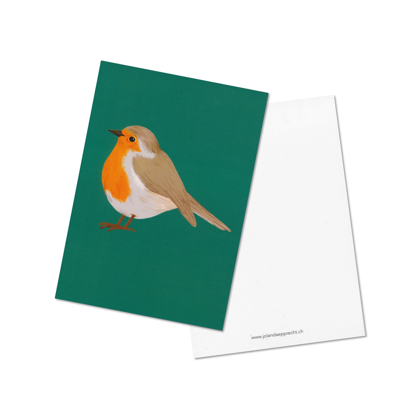 Jolanda Epprecht - Postkarte "Rotbrüstli" (5 Stück)