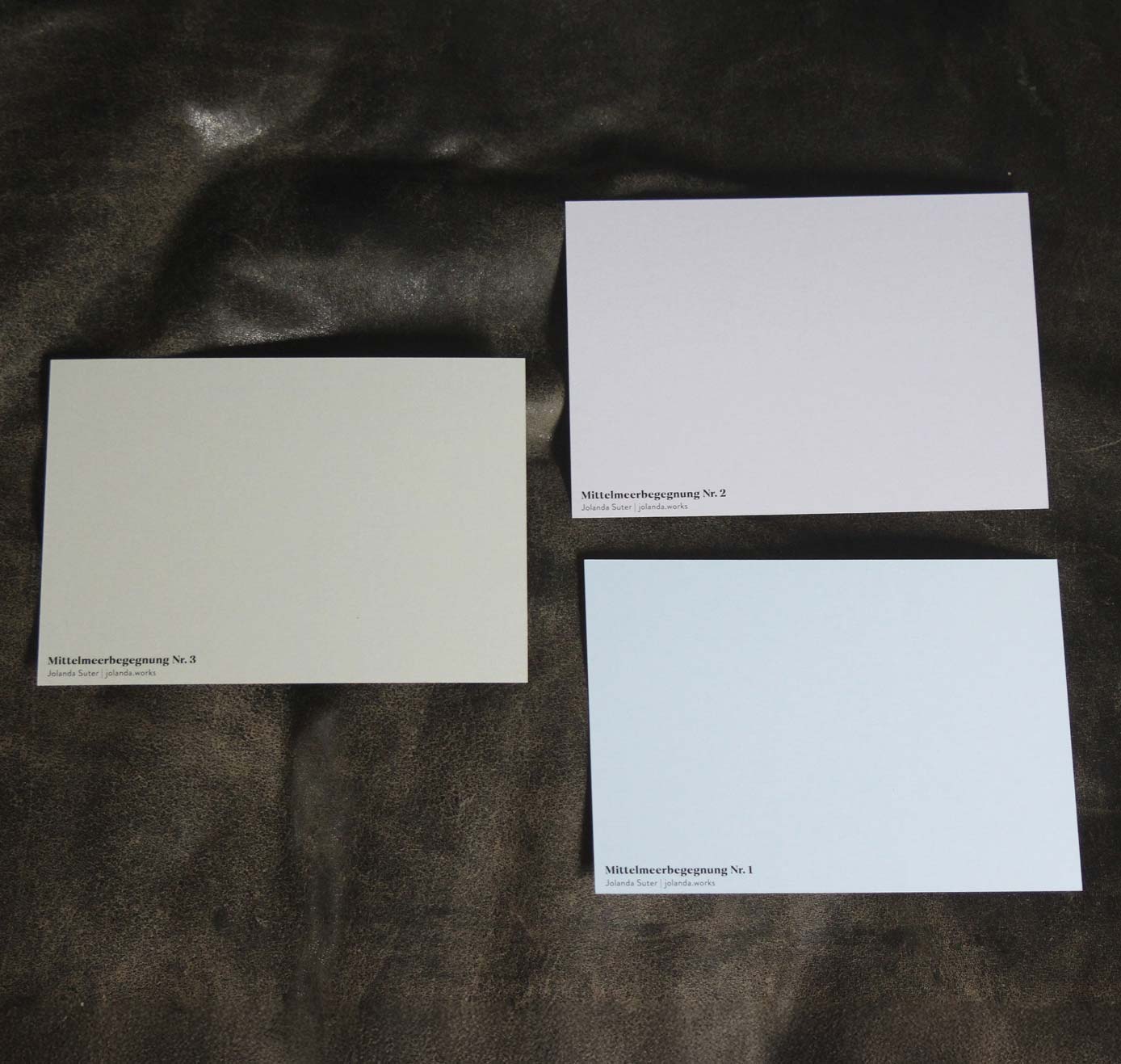 jolanda.works - Kartenset "Mittelmeerbegegnungen" (5 Stück)