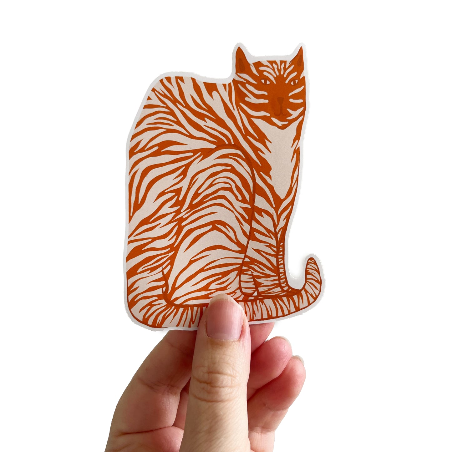 Jolanda Epprecht - Sticker "Katze Orange" (5 Stück)