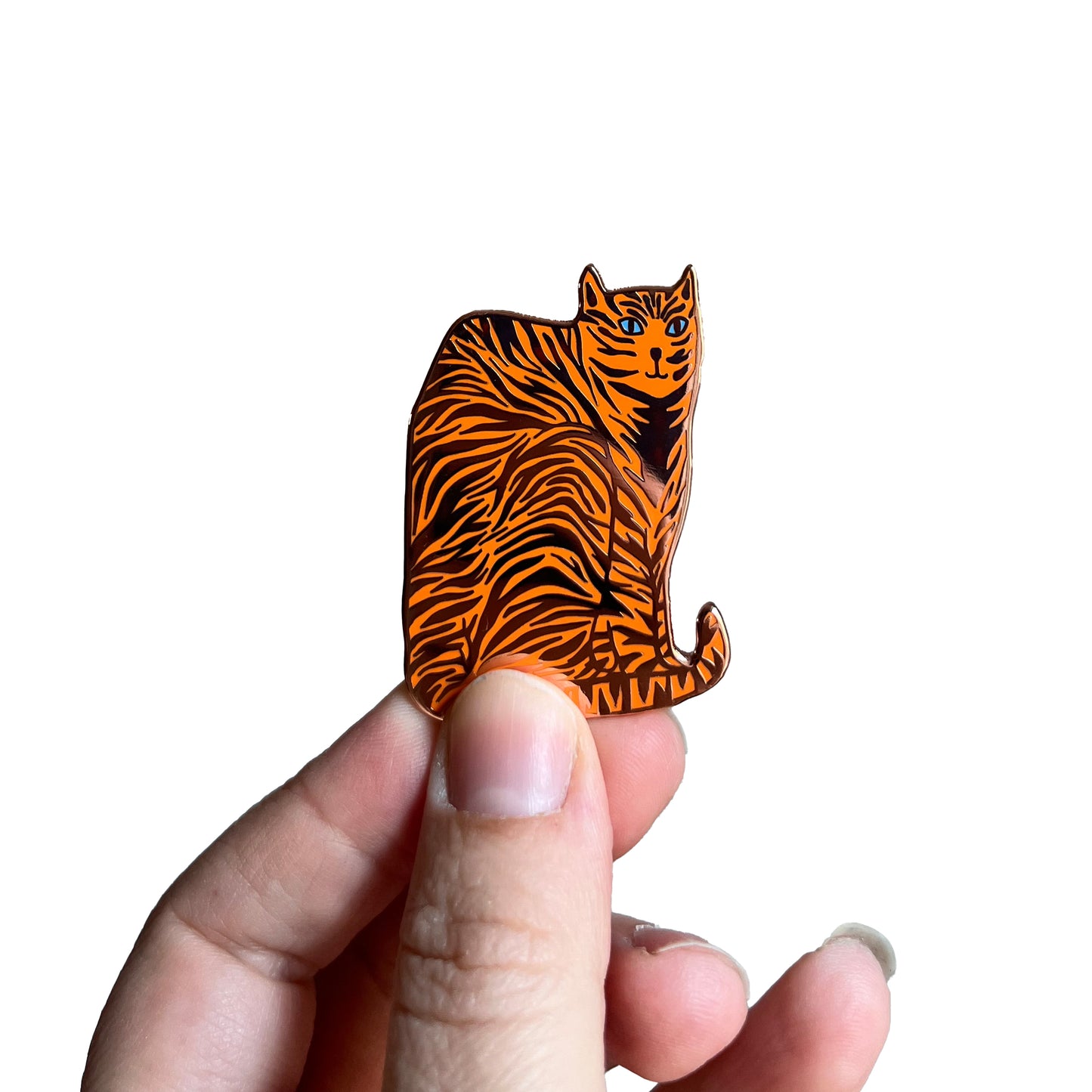 Jolanda Epprecht - Pin "Orange Katze" (5 Stück)