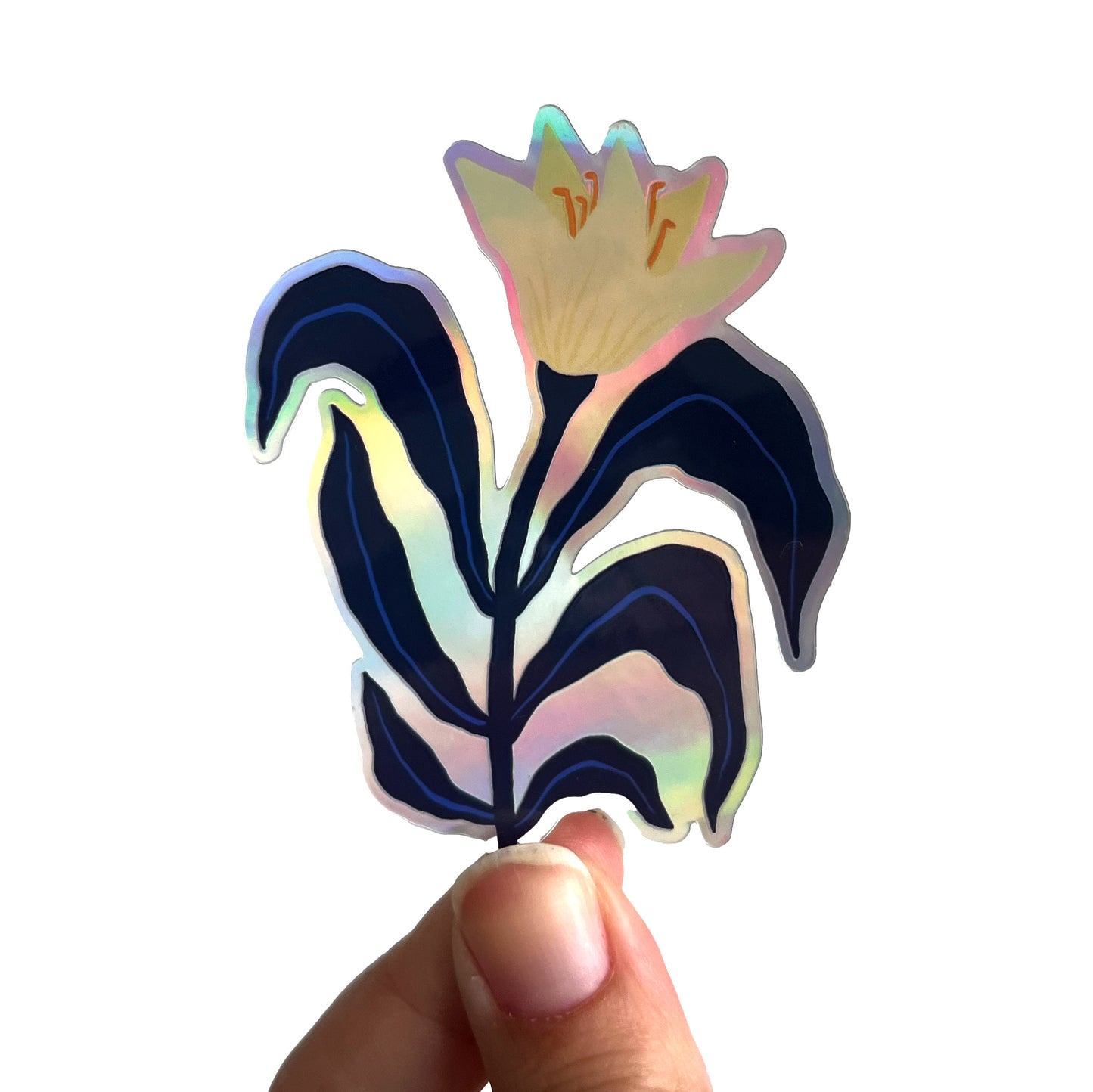 Jolanda Epprecht - Holografischer Sticker "Lilie" (5 Stück)