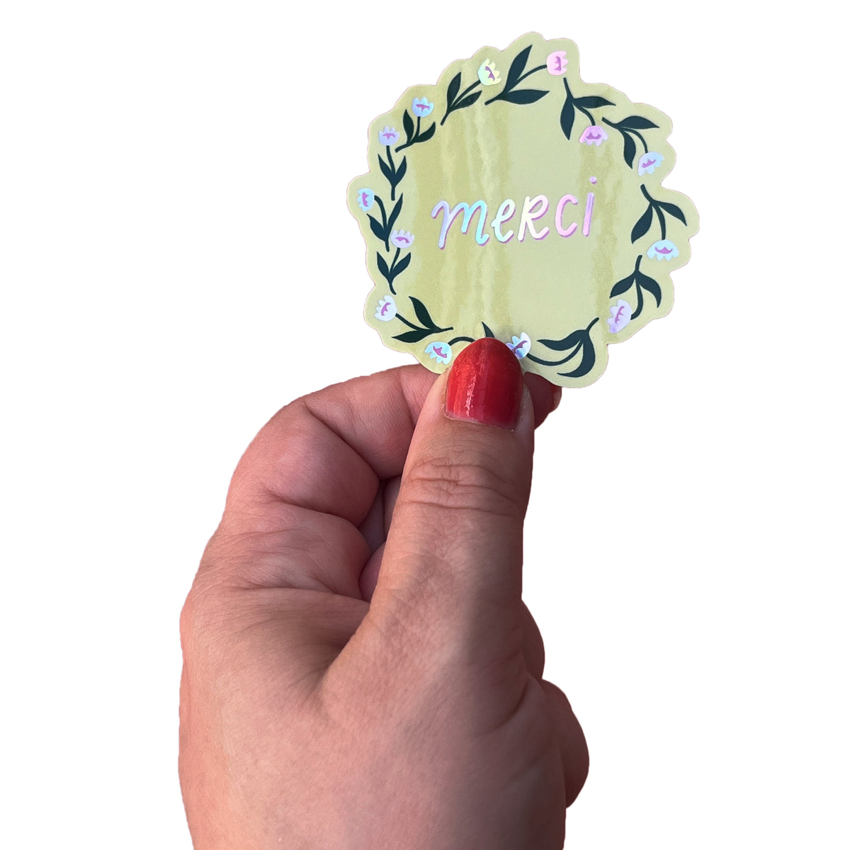 Jolanda Epprecht - Sticker "Merci" mit HoloEffekt (5 Stück)