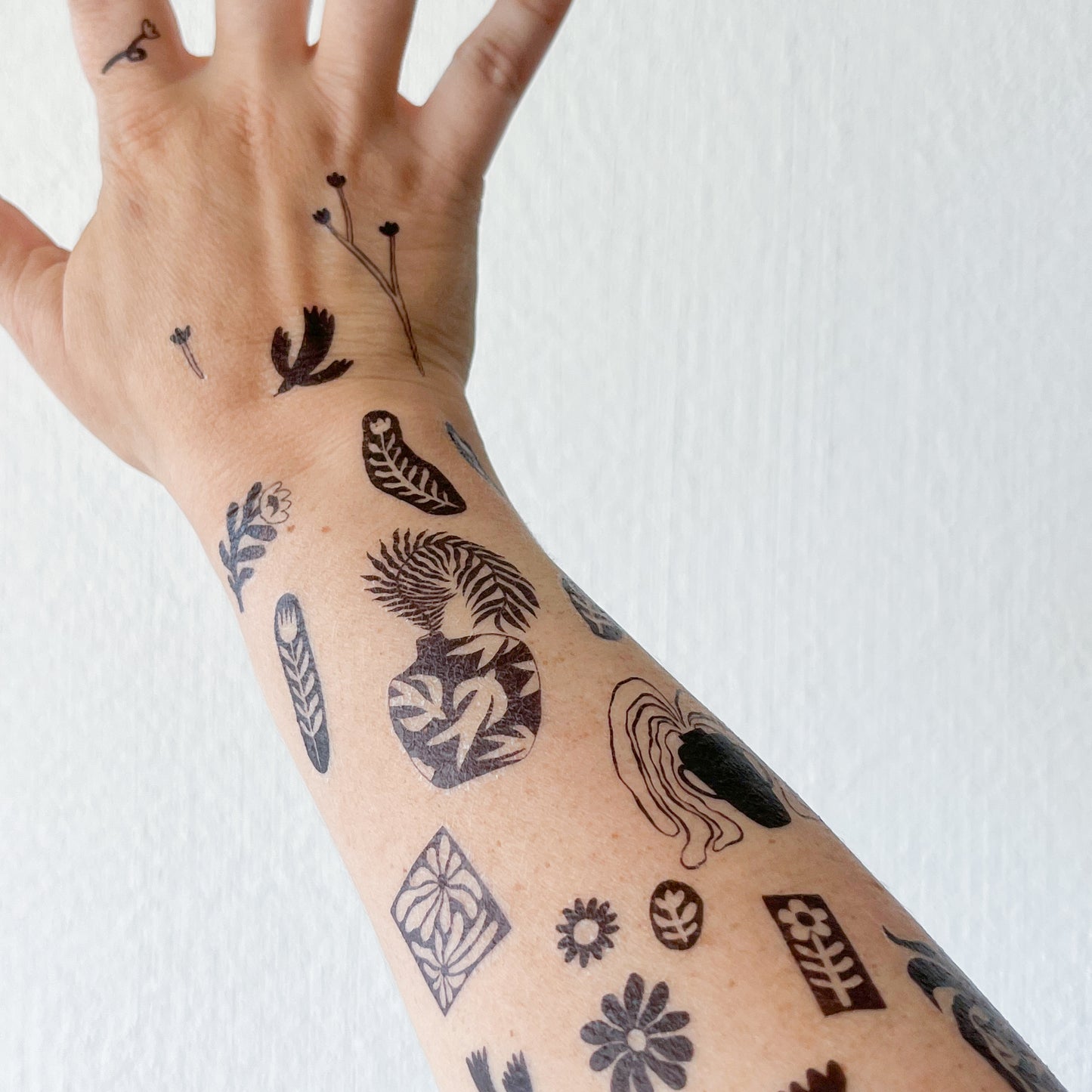 Jolanda Epprecht - Temporäre Tattoos „Vögel & Blumen“ (5 Stück)