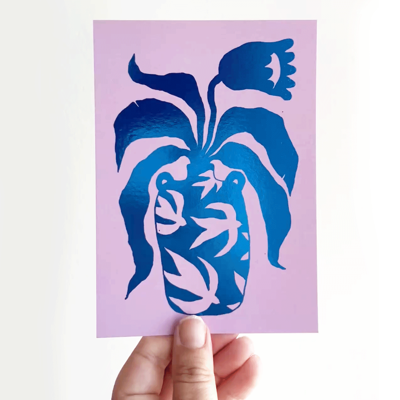 Jolanda Epprecht - Postkarte "Vogelvase 2" (5 Stück)