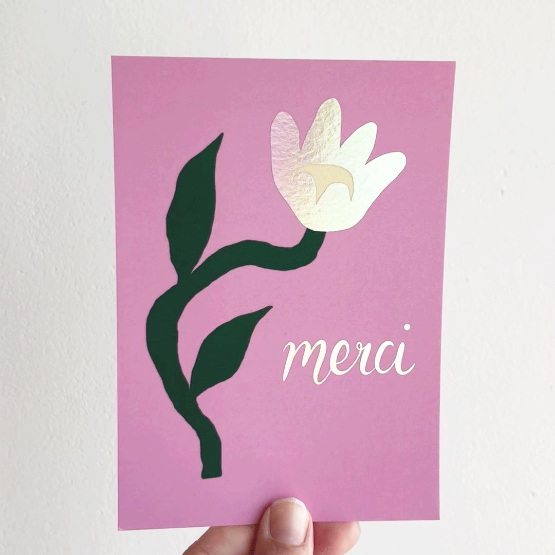 Jolanda Epprecht - Postkarte "Merci 2" (5 Stück)