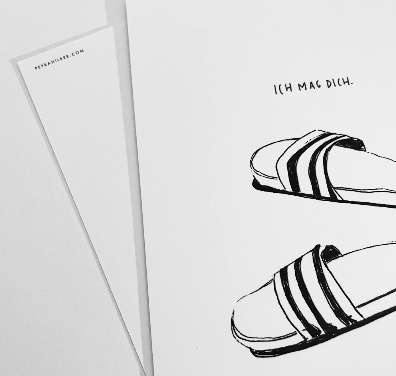 petrahilber - Postkarte "Ich mag dich" (5 Stück)