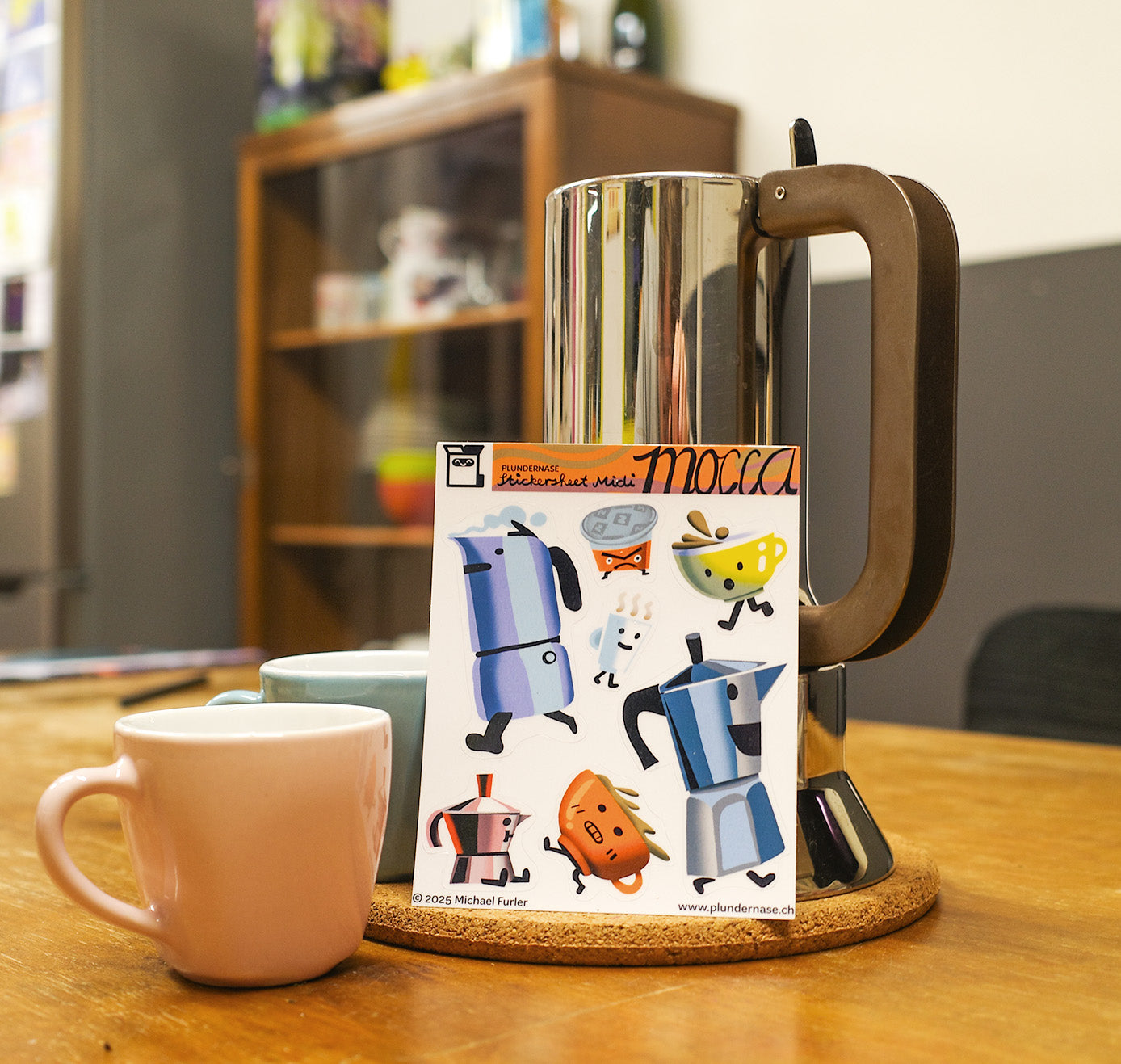 Plundernase - Stickerbogen "Mocca" (5 Stück)
