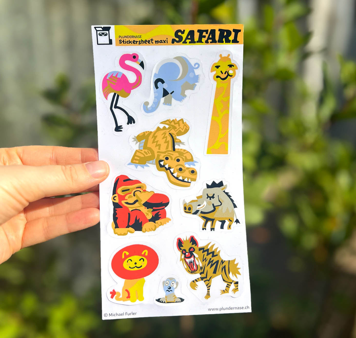 Plundernase - Stickerbogen "Safari" (5 Stück)