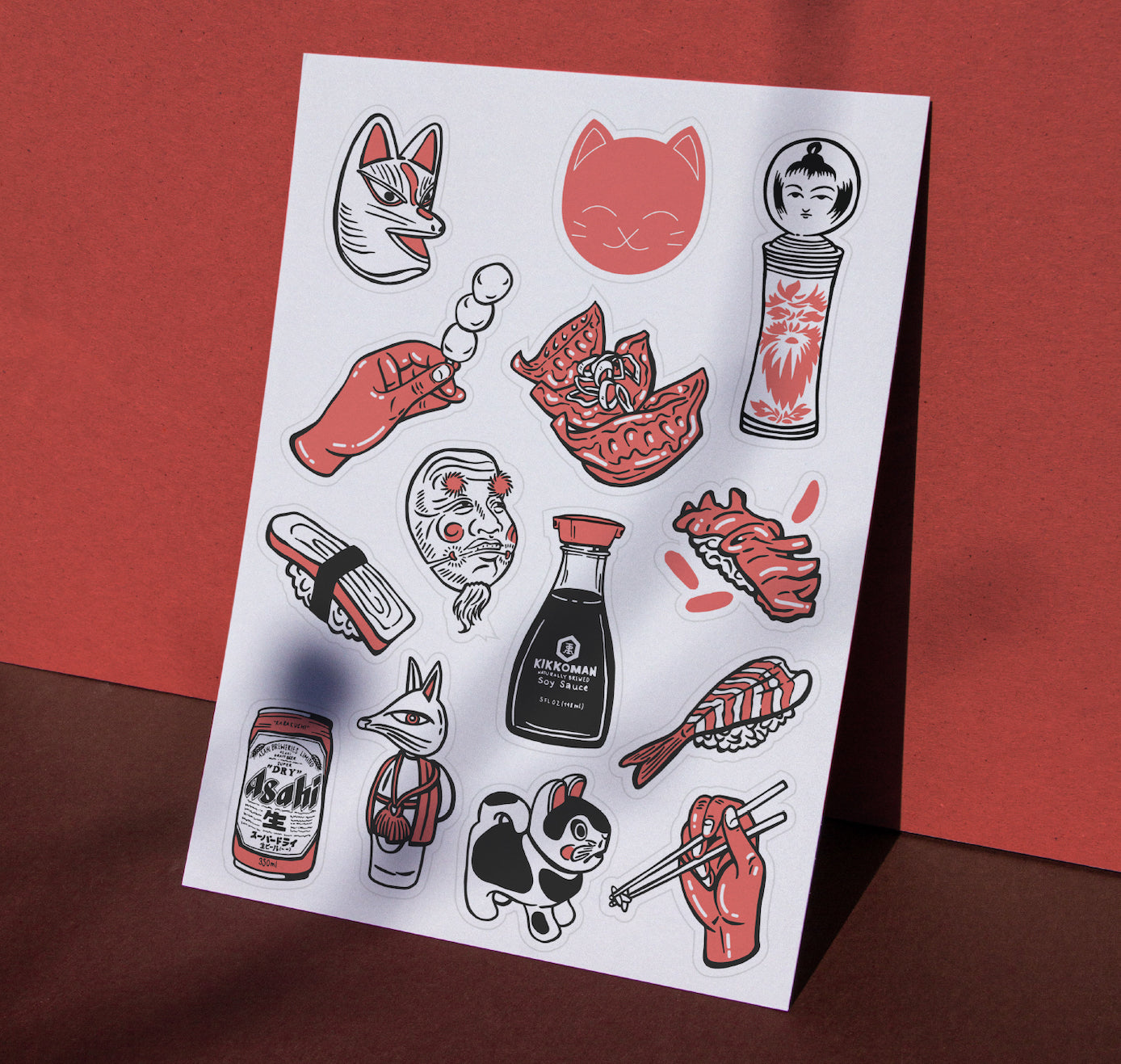 SAFU / Sarah Furrer - Stickerset "ARIGATO NIPPON 本日" (5 Stück)