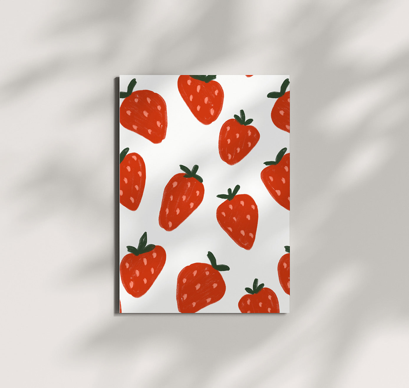 Pomba - Postkarte "strawberry field" (10 Stück)