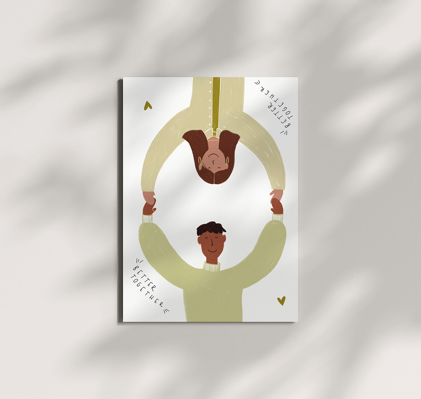 Pomba - Grusskarte "BETTER TOGETHER" (5 Stück)