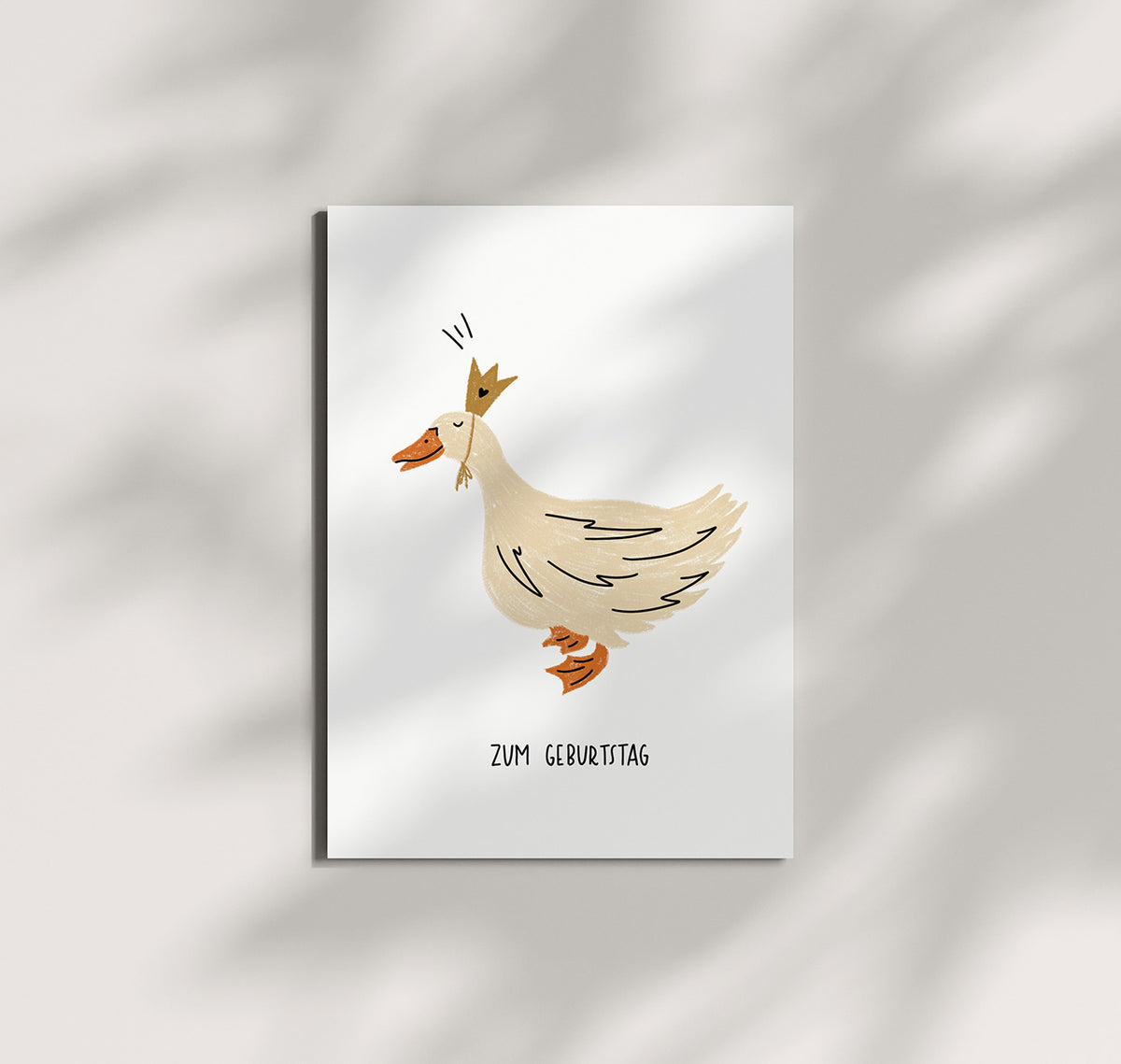 Pomba - Postkarte "Geburtstagsgans" (10 Stück)