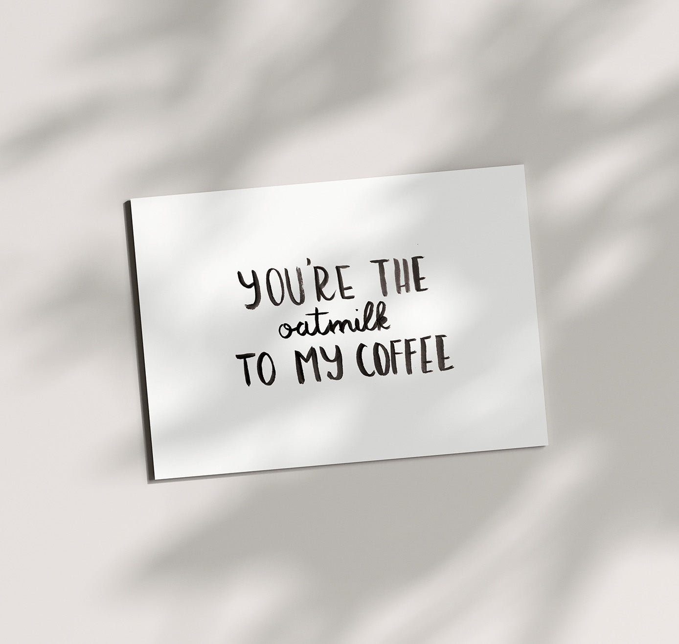 Pomba - Grusskarte "OAT MILK" (5 Stück)