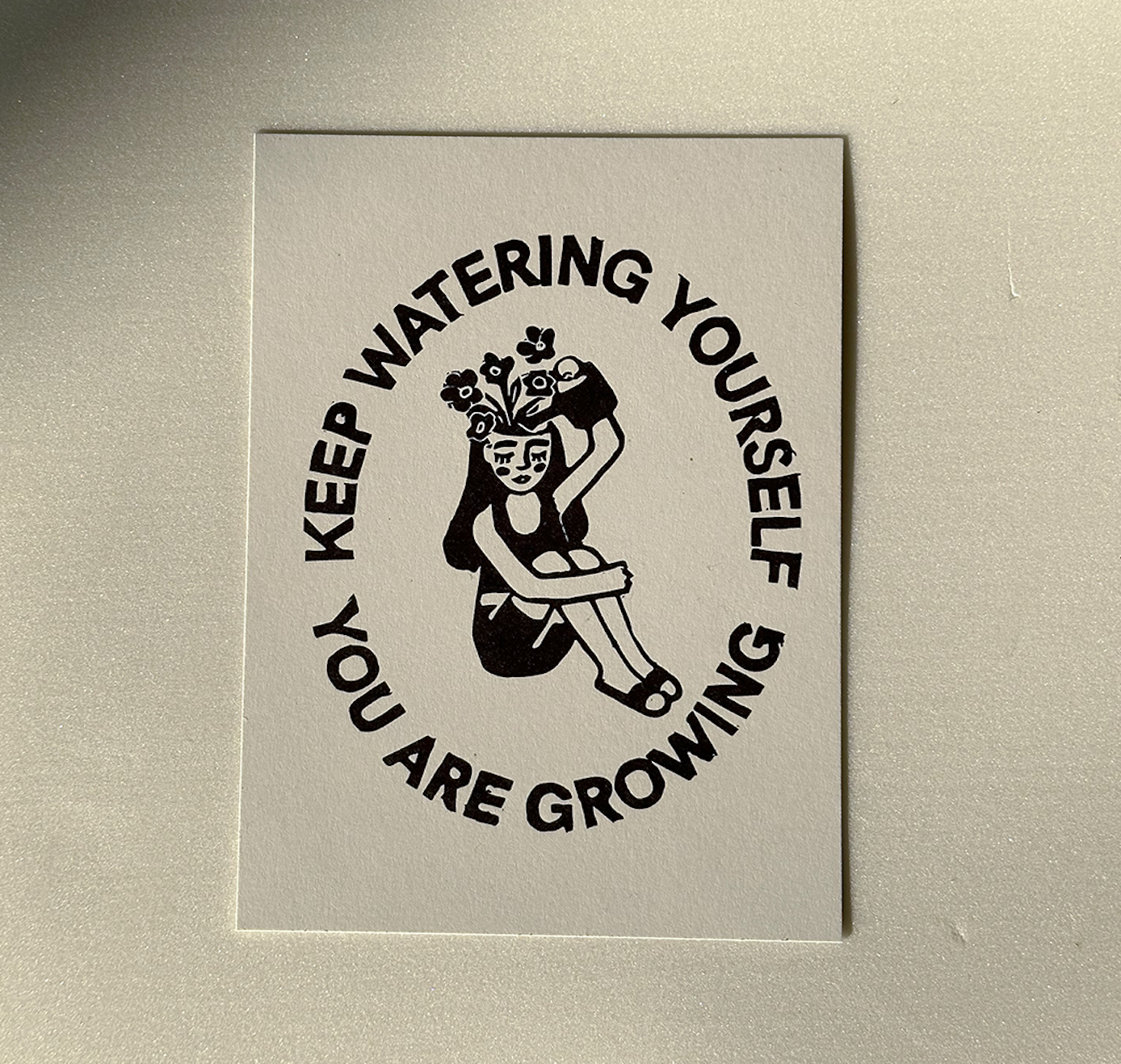 Talinolou - Postkarte "keep watering" (10 Stück)