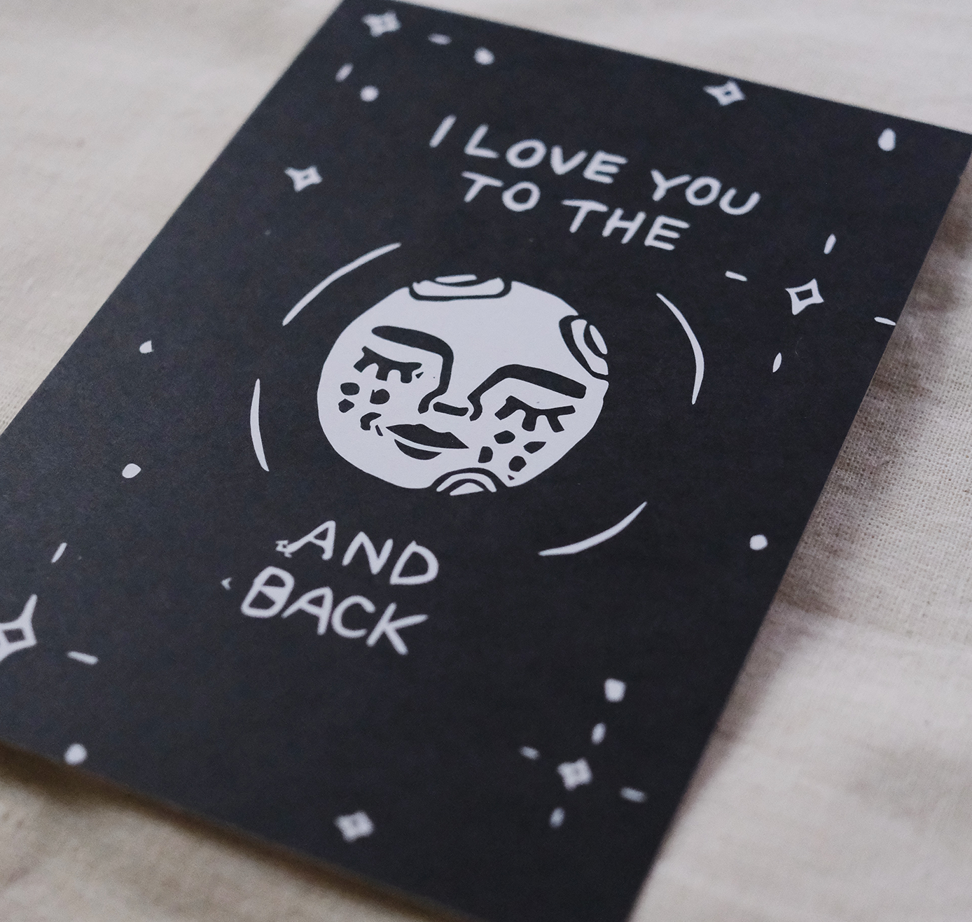 Talinolou - Postkarte "To the moon and back" (10 Stück)