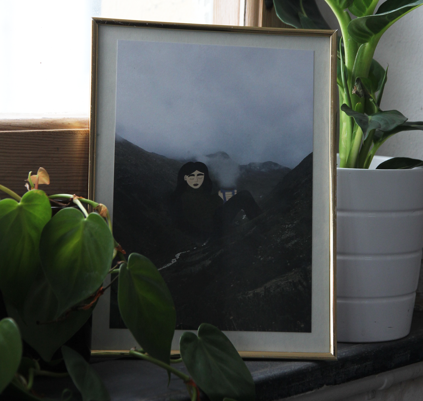 Talinolou - Karte "foggy mountain girl" (5 Stück)