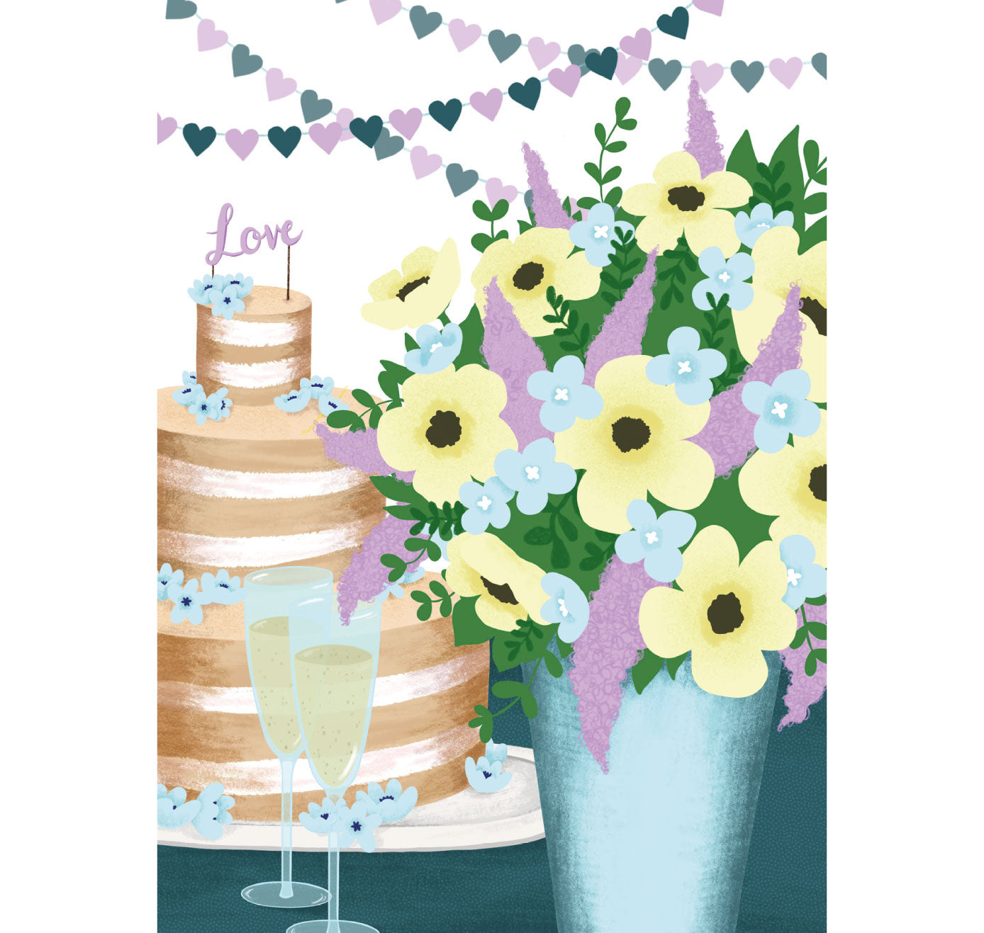 Jolanda Epprecht - Grusskarte "Torte" (5 Stück)