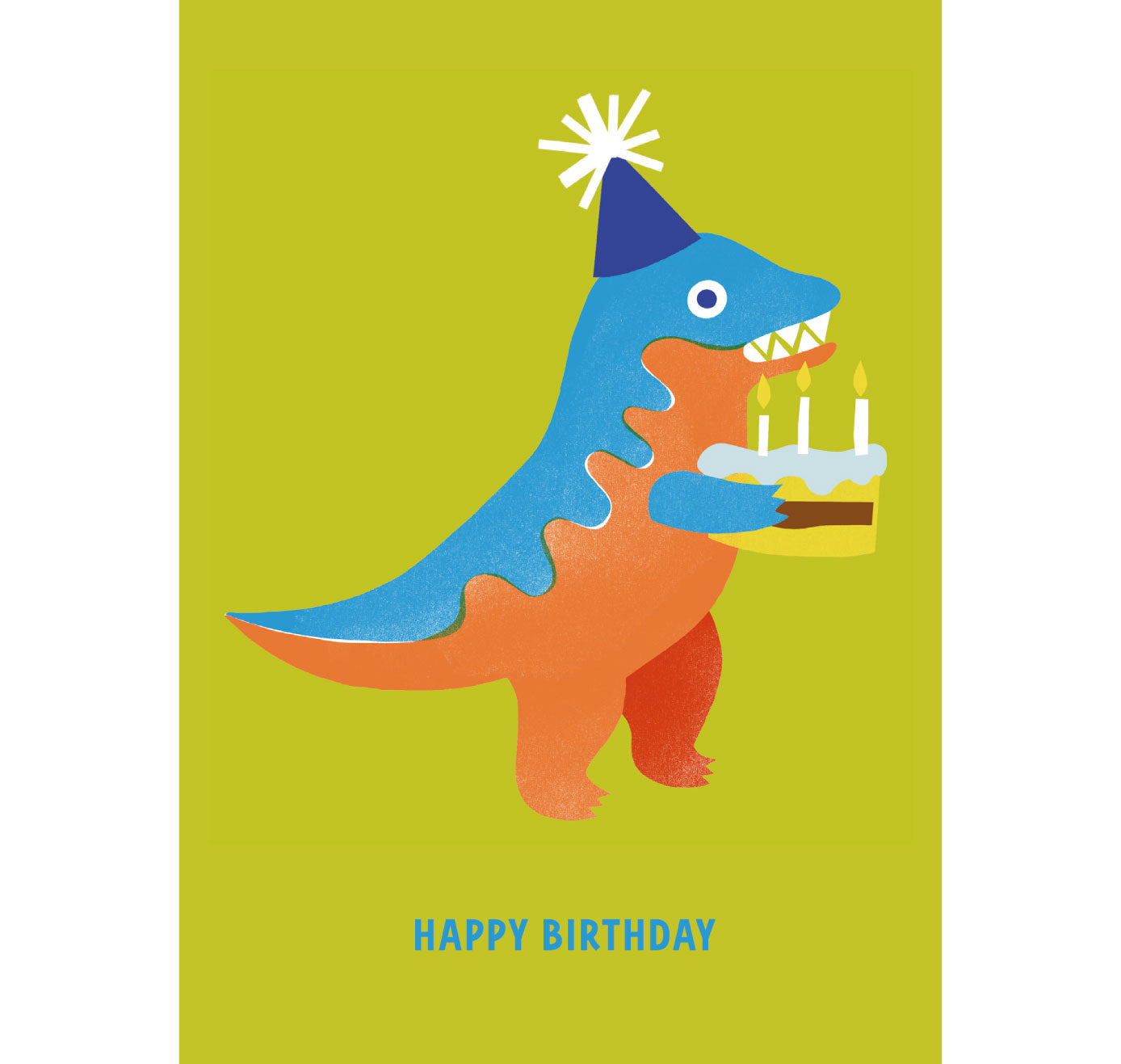 Takelwerk - Grusskarte "Dino Torte" (5 Stück)