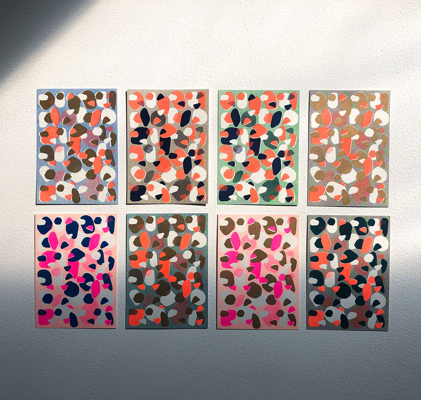 Aline Meier - Riso Postkarten A6 – 8er Set "OF MATCHING FAKE WILD WATERMELON" (5 Stück)
