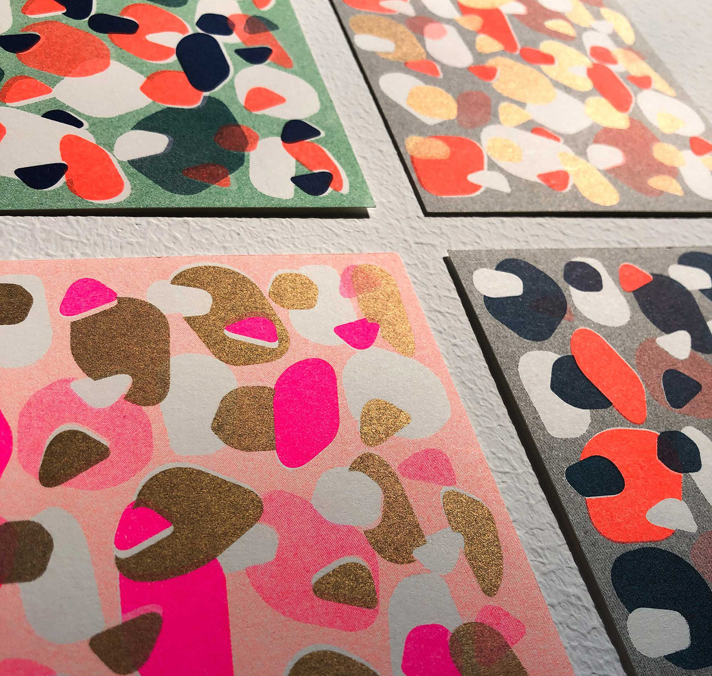 Aline Meier - Riso Postkarten A6 – 8er Set "OF MATCHING FAKE WILD WATERMELON" (5 Stück)
