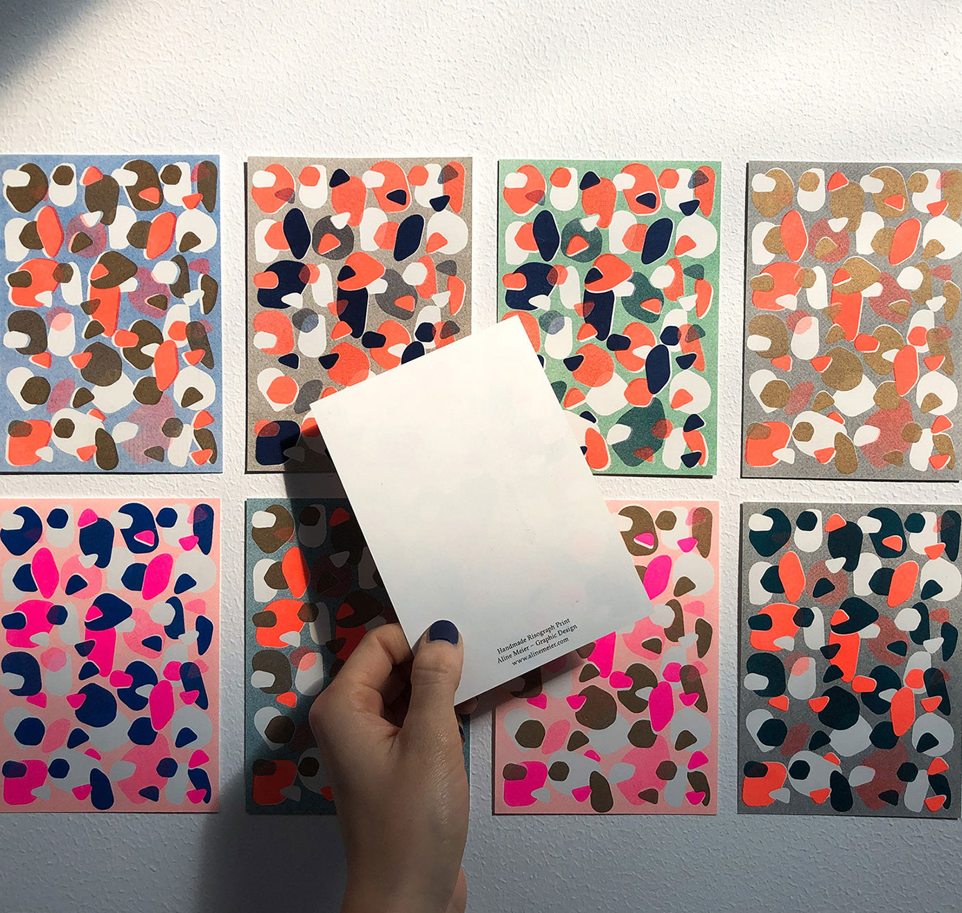 Aline Meier - Riso Postkarten A6 – 8er Set "OF MATCHING FAKE WILD WATERMELON" (5 Stück)