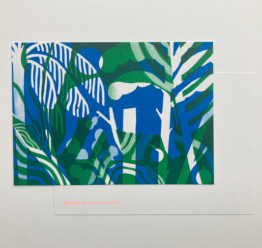 Claudia Wirth - Postkarte "Mimesis Elefant" (5 Stück)