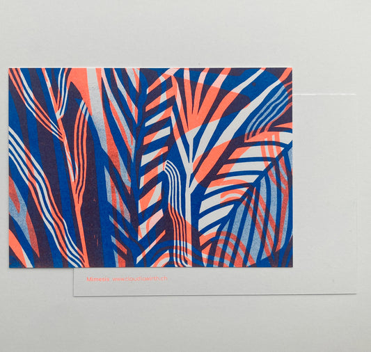 Claudia Wirth - Postkarte "Mimesis Kranich" (5 Stück)