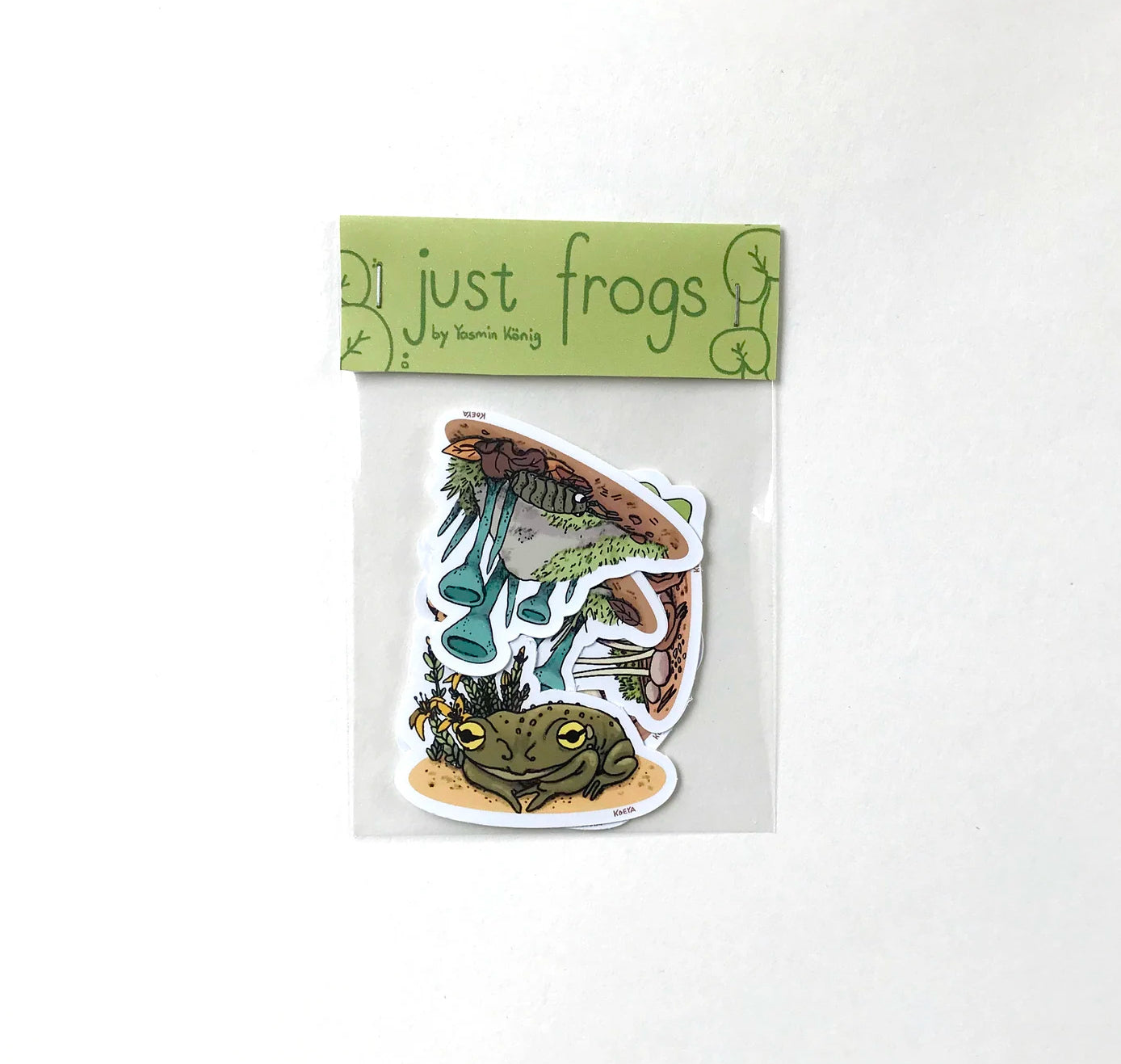 Yasmin König - Vinyl Sticker Set  "Just Frogs" (5 Stück)