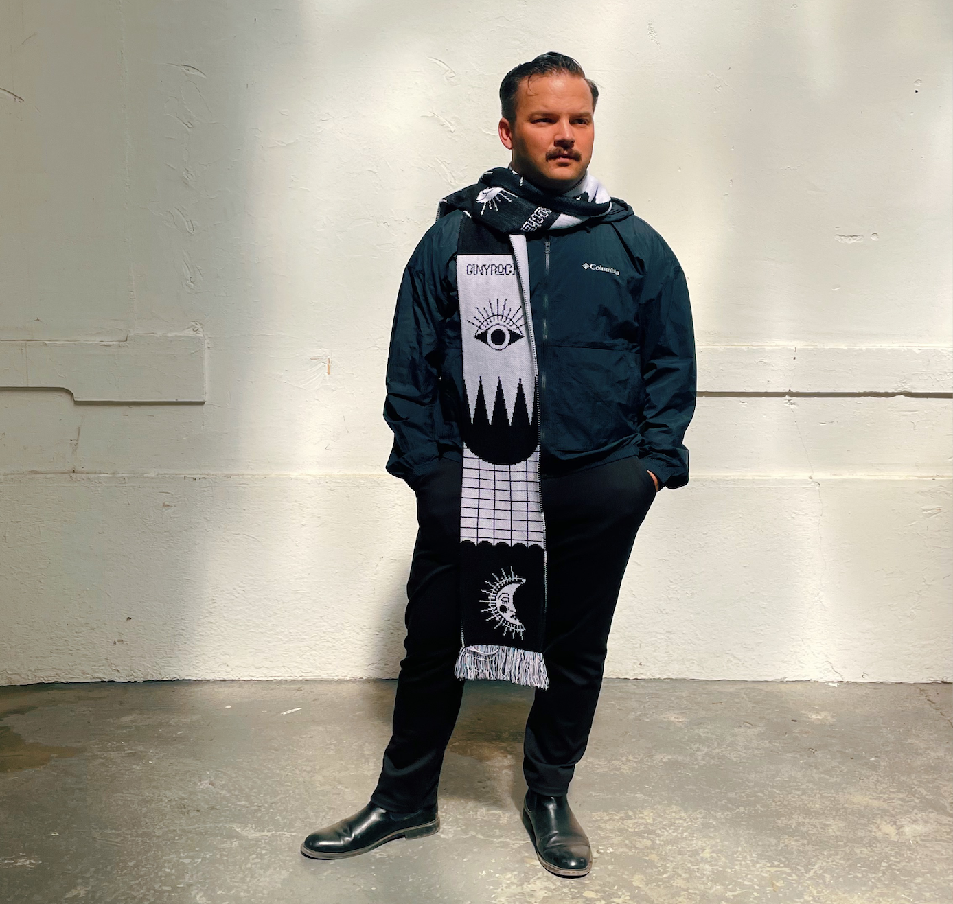 Giny Rocket - Schal "Black & White" (5 Stück)