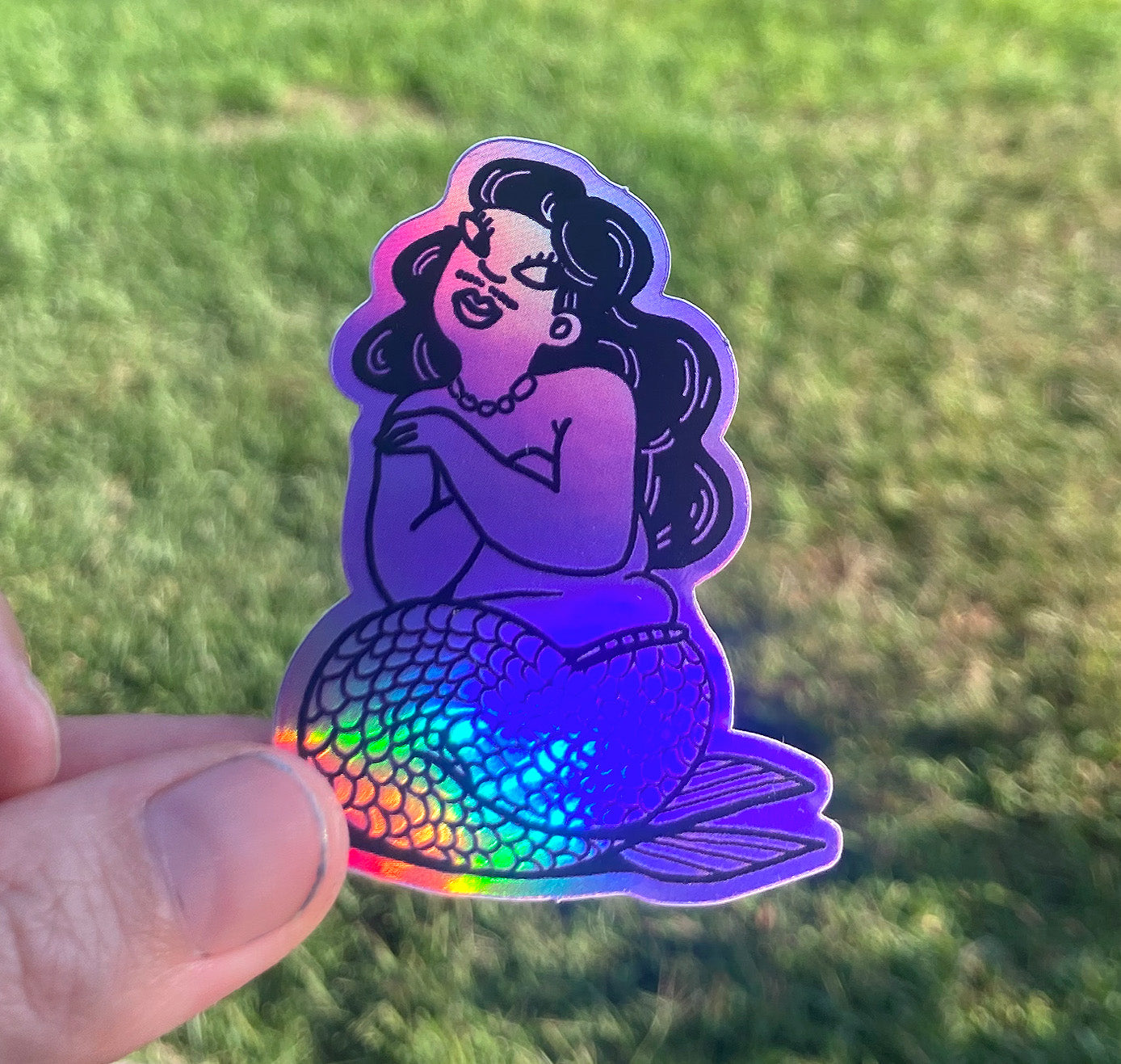 Rina Jost - Holographic Sticker "Mermaid" (10 Stück)