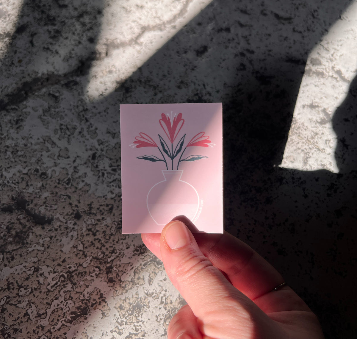 Sandra Staub - Sticker "Blumenvase" (5 Stück)