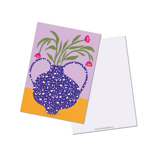 Jolanda Epprecht - Postkarte "Gesprenkelte Vase" (5 Stück)