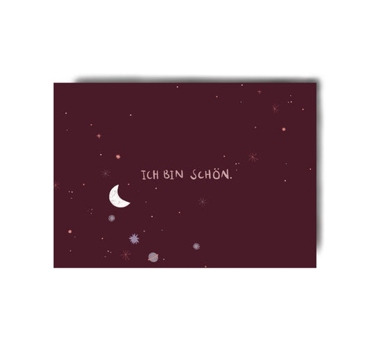 Karin Lena Schmid - Karte "Ich bin schön" (5 Stück)