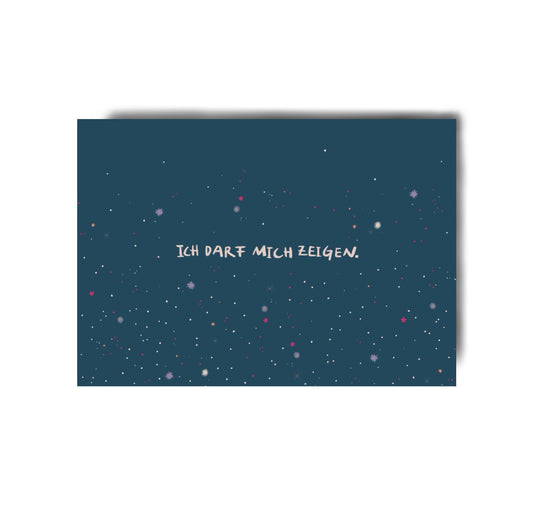 Karin Lena Schmid - Karte "Ich darf mich zeigen" (5 Stück)